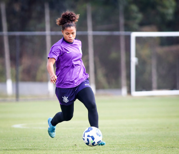 Dayana Rodr�guez em treinamento do Corinthians
