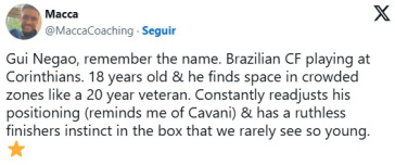 Gringo enaltecendo Gui Negão