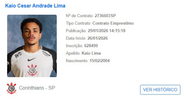 VAI PRO JOGO! Kaio César é regularizado e reforça o Timão na final