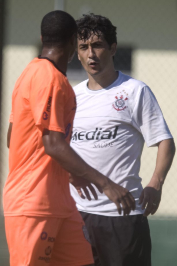 Durante jogo-treino do Corinthians contra o União Barbarense, realizado esta tarde no Spa Sport Resort, na cidade de Itu, interior de São Paulo, durante a pre-temporada de 2009; O time faz sua estreia no Campeonato Paulista no dia 22/01, contra o Barueri, no Pacaembu