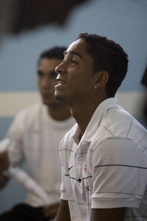 CORINTHIANS/SP X NOROESTE/BAURU- nos vestiários antes do jogo realizado esta noite no estádio Eduardo José Farah, em Presidente Prudente, interior de São Paulo, válido pelo Campeonato Paulista de 2009