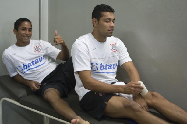 CORINTHIANS/SP X ATLETICO PARANAENSE/PR - nos vestiários antes da partida realizada esta noite no estádio do Pacaembu, zona oeste da cidade, na decisão da vaga pelas oitavas de final da Copa do Brasil 2009