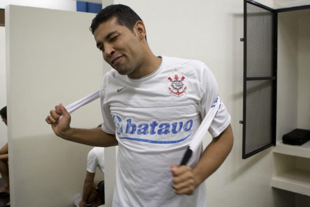 Durante o treino do Corinthians realizado esta tarde no Parque Ecológico do Tiete. O próximo jogo será contra o Fluminense no Pacaembu, amanhã, quarta-feira, 13/05 a noite, jogo da ida das quartas de final da Copa do Brasil 2009
