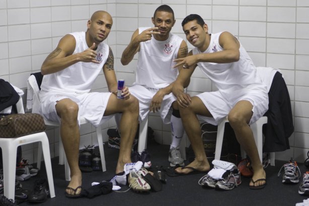 BOTAFOGO/RJ X CORINTHIANS/SP - nos vestiários antes da partida realizada esta noite no estádio do Engenhão, válido pelo Campeonato Brasileiro de 2009