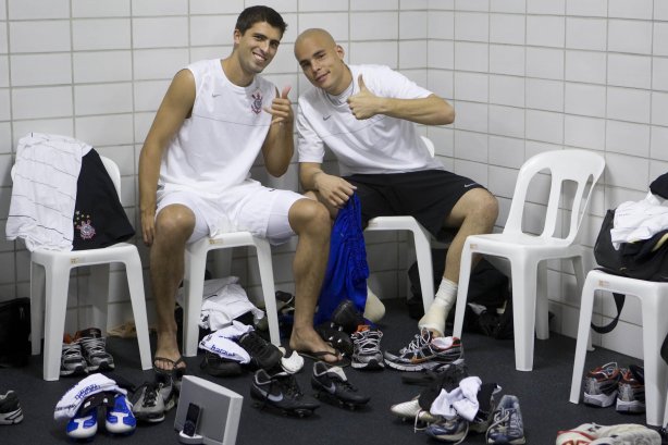 BOTAFOGO/RJ X CORINTHIANS/SP - nos vestiários antes da partida realizada esta noite no estádio do Engenhão, válido pelo Campeonato Brasileiro de 2009
