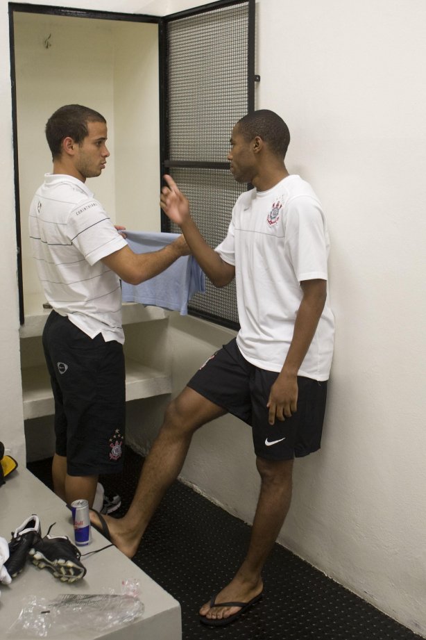 CORINTHIANS/SP X BARUERI/SP - nos vestiários antes da partida realizada esta noite no estádio do Pacaembu, válida pelo Campeonato Brasileiro de 2009