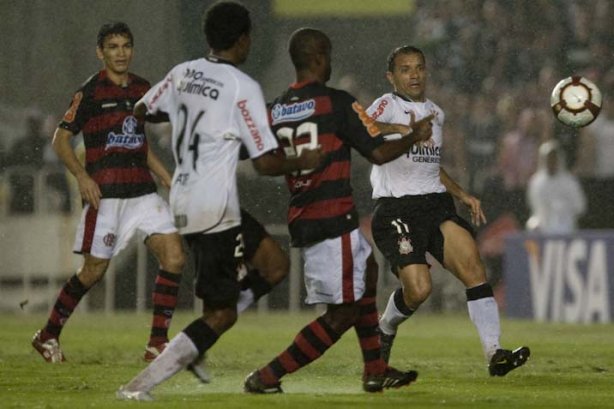 Durante partida entre Flamengo x Corinthians válida pela Copa Santander Libertadores realizada no estádio do Maracanã
