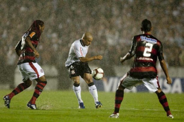 Durante partida entre Flamengo x Corinthians válida pela Copa Santander Libertadores realizada no estádio do Maracanã