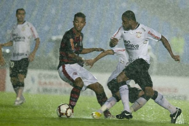 Durante partida entre Flamengo x Corinthians válida pela Copa Santander Libertadores realizada no estádio do Maracanã