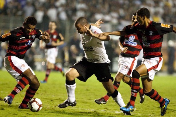 Durante partida entre Corinthians x Flamengo válida pela Copa Santander Libertadores realizada no estádio do Pacaembu