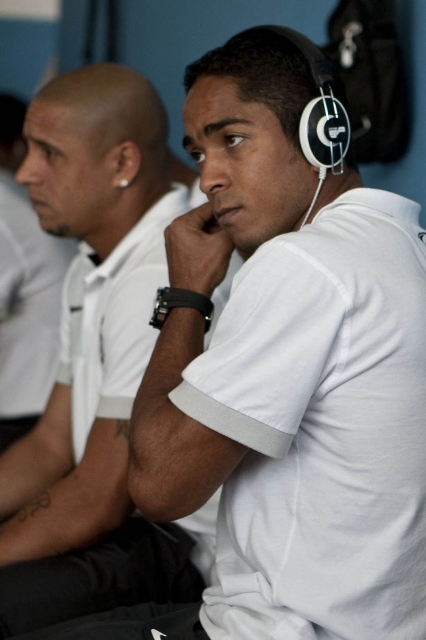 Jorge Henrique nos vestiários antes da partida entre Corinthians x Atlético-PR, válida pela decisão da Taca cidade de Londrina, realizada esta tarde no estádio do Café, em Londrina/Parana
