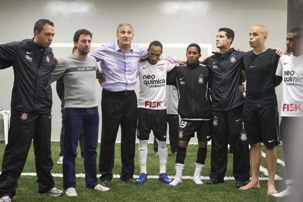 Durante a partida entre Corinthians x São Paulo, realizada esta tarde no estádio do Pacaembu, pela 6ª rodada do Campeonato Brasileiro de 2011