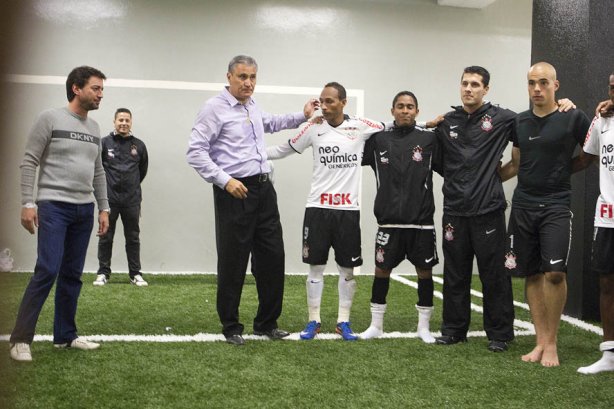 Durante a partida entre Corinthians x São Paulo, realizada esta tarde no estádio do Pacaembu, pela 6ª rodada do Campeonato Brasileiro de 2011
