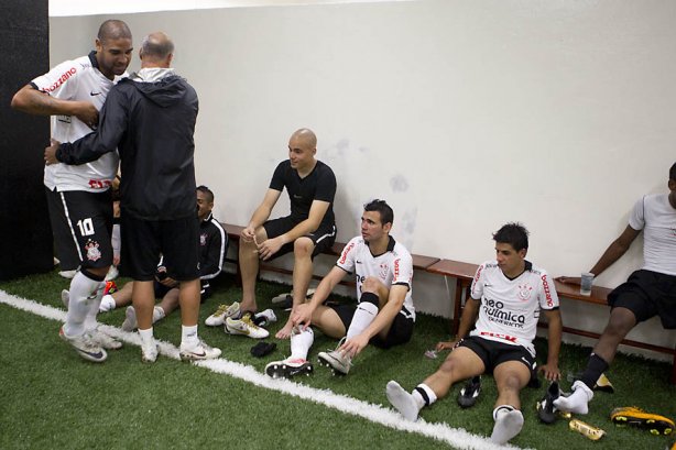 Durante a partida entre Corinthians x Atlético-GO, realizada esta noite no estádio do Pacaembu, válida pela 28ª rodada do Campeonato Brasileiro de 2011
