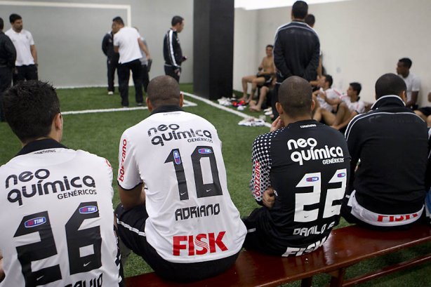 Durante a partida entre Corinthians x Atlético-GO, realizada esta noite no estádio do Pacaembu, válida pela 28ª rodada do Campeonato Brasileiro de 2011
