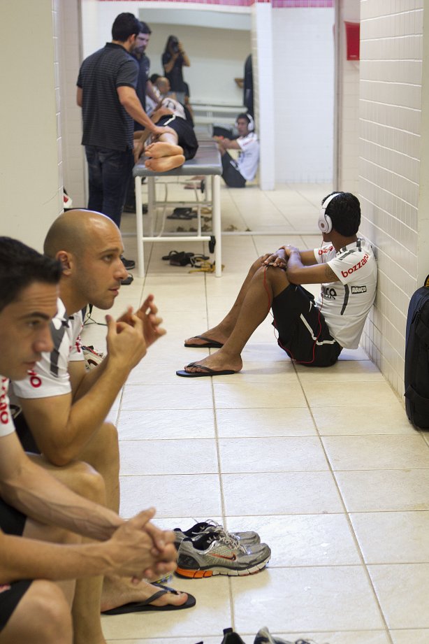 Vestiarios antes da partida entre Internacional/RS x Corinthians, realizada esta tarde no estádio Beira Rio, em Porto Alegre/RS, válida pela 31ª rodada do Campeonato Brasileiro de 2011