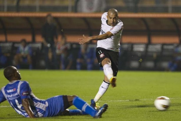 Durante a partida entre Corinthians/Brasil x Emelec/Equador, realizada esta noite no estádio do Pacaembu, jogo da volta pela Copa Libertadores de América 2012