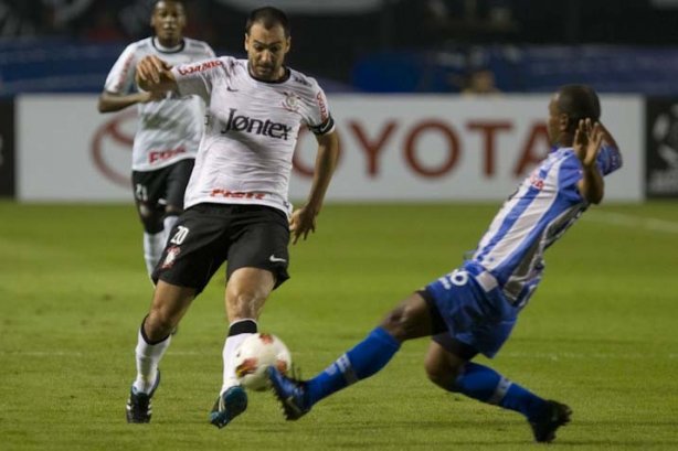 Durante a partida entre Corinthians/Brasil x Emelec/Equador, realizada esta noite no estádio do Pacaembu, jogo da volta pela Copa Libertadores de América 2012