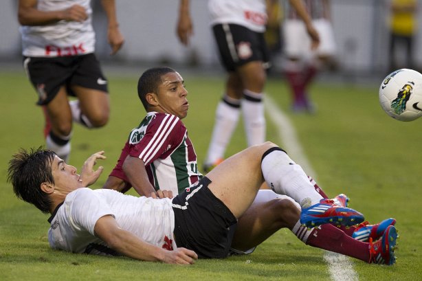 Durante a partida entre Corinthians x Fluminense, realizada esta tarde no estádio do Pacaembu, válida pela 1ª rodada do Campeonato Brasileiro de 2012