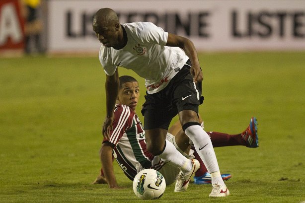 Durante a partida entre Corinthians x Fluminense, realizada esta tarde no estádio do Pacaembu, válida pela 1ª rodada do Campeonato Brasileiro de 2012