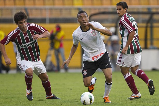 Durante a partida entre Corinthians x Fluminense, realizada esta tarde no estádio do Pacaembu, válida pela 1ª rodada do Campeonato Brasileiro de 2012