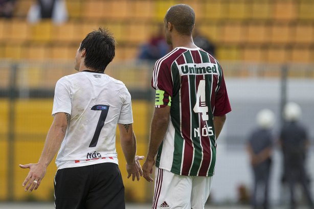 Durante a partida entre Corinthians x Fluminense, realizada esta tarde no estádio do Pacaembu, válida pela 1ª rodada do Campeonato Brasileiro de 2012