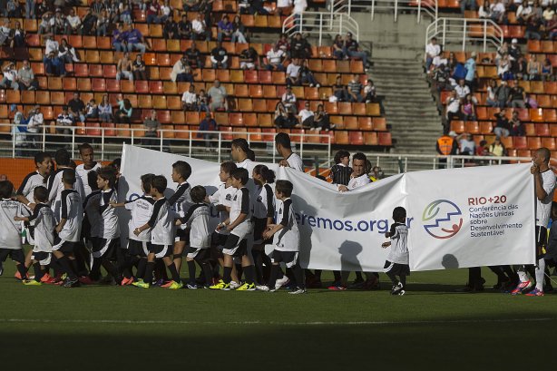 Durante a partida entre Corinthians x Fluminense, realizada esta tarde no estádio do Pacaembu, válida pela 1ª rodada do Campeonato Brasileiro de 2012