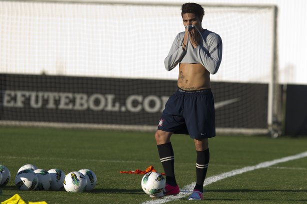 Durante o treino realizado esta tarde no CT Joaquim Grava, localizado no Parque Ecológico do Tiete. O próximo jogo da equipe será amanhã sábado, 21/07, contra a Portuguesa, no Pacaembu, válido pela 10ª rodada do Campeonato Brasileiro de 2012