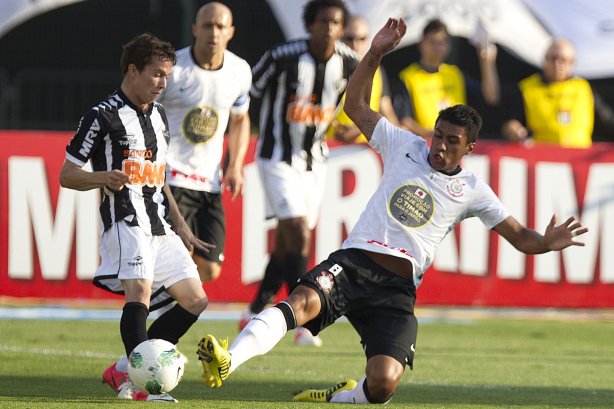Durante a partida entre Corinthians x Atlético-MG, realizada esta tarde no estádio do Pacaembu, jogo válido pela 21ª rodada do Campeonato Brasileiro de 2012