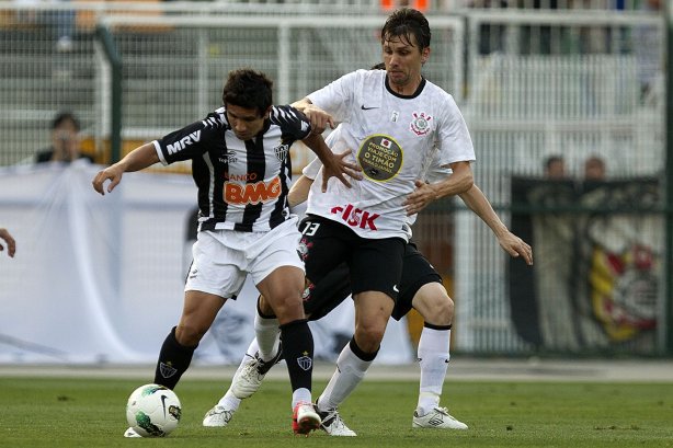 Durante a partida entre Corinthians x Atlético-MG, realizada esta tarde no estádio do Pacaembu, jogo válido pela 21ª rodada do Campeonato Brasileiro de 2012