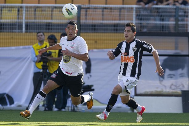 Durante a partida entre Corinthians x Atlético-MG, realizada esta tarde no estádio do Pacaembu, jogo válido pela 21ª rodada do Campeonato Brasileiro de 2012