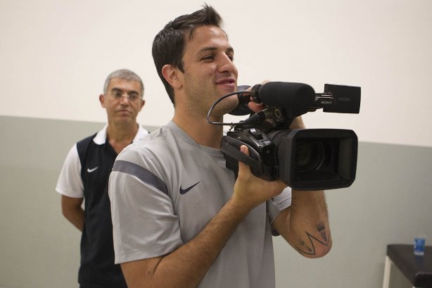 Nos vestiários antes da partida entre Corinthians x Grêmio, realizada esta noite no estádio do Pacaembu, jogo válido pela 23ª rodada do Campeonato Brasileiro de 2012