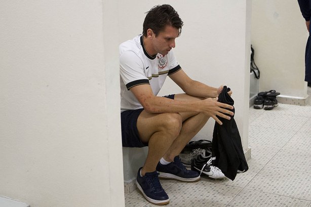 Nos vestiários antes da partida entre Corinthians x Grêmio, realizada esta noite no estádio do Pacaembu, jogo válido pela 23ª rodada do Campeonato Brasileiro de 2012