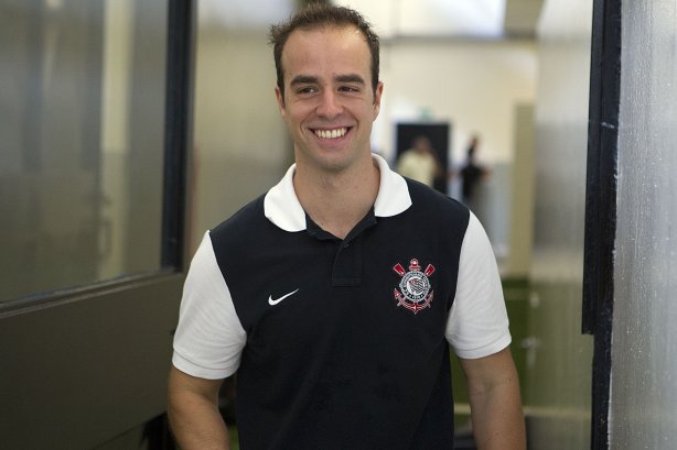 Nos vestiários antes da partida entre Corinthians x Vasco da Gama, realizada esta tarde no estádio do Pacaembu, jogo válido pela 33ª rodada do Campeonato Brasileiro de 2012