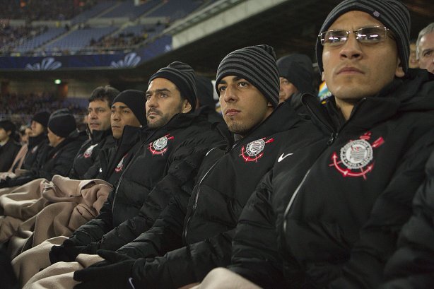 E a comissao tecnica foram assistir ao jogo Chelsea/Inglaterra x Monterrey/México