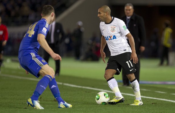 Durante o jogo esta noite entre Corinthians/Brasil x Chelsea/Inglaterra, no Yokohama Stadium, válido pela final do Campeonato Mundial Interclubes organizado pela FIFA 2012 - Yokohama/Japan