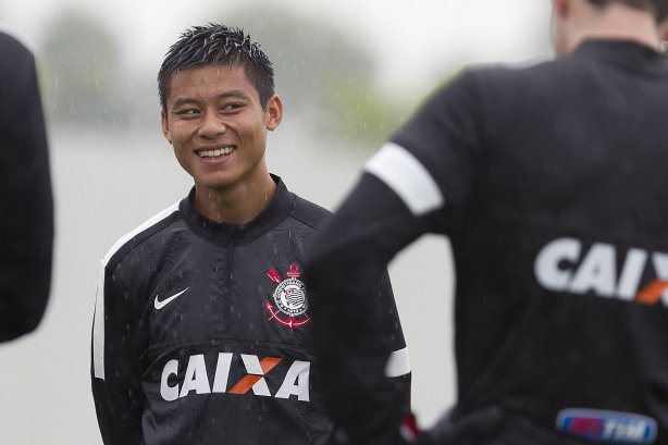 Durante o treino desta manhã no CT Joaquim Grava, no Parque Ecológico do Tiete. O próximo jogo da equipe será amanhã, domingo, dia 27/01, contra o Mirassol, no estádio José Maia, válido pela 3ª rodada do Campeonato Paulista de 2013