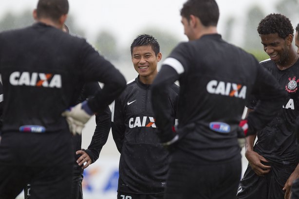 Durante o treino desta manhã no CT Joaquim Grava, no Parque Ecológico do Tiete. O próximo jogo da equipe será amanhã, domingo, dia 27/01, contra o Mirassol, no estádio José Maia, válido pela 3ª rodada do Campeonato Paulista de 2013