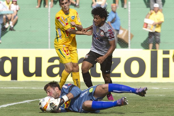 Durante a partida entre Mirassol x Corinthians realizada esta tarde no estádio José Maia, jogo válido pela 3ª rodada do Campeonato Paulista de 2013