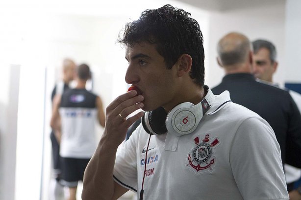 Nos vestiários antes da partida entre Mirassol x Corinthians realizada esta tarde no estádio José Maia, jogo válido pela 3ª rodada do Campeonato Paulista de 2013