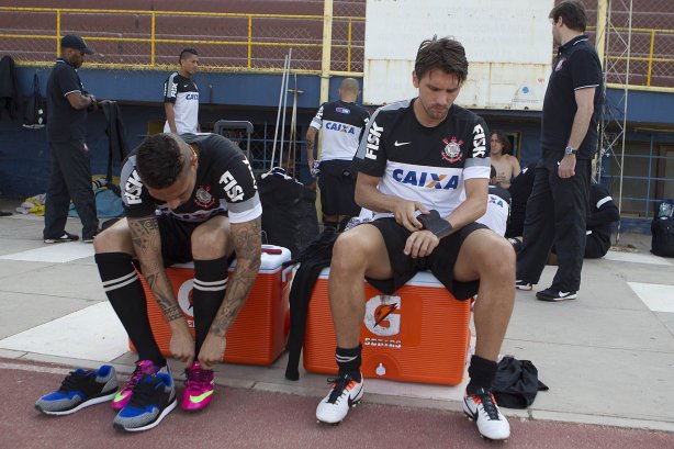 Durante o treino esta tarde no Estadium Felix Capriles, em Cochabamba. O próximo jogo da equipe será quarta-feira, 20/02, contra o San José, na cidade de Oruro/Bolivia, primeiro jogo da fase de classificação da Copa Libertadores de América 2013