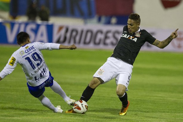 Durante a partida entre San José/Oruro/Bolivia x Corinthians/Brasil realizada esta noite no estádio Jesus Bermudez, na cidade de Oruro/Bolivia, primeiro jogo da fase de classificação da Copa Libertadores de América 2013