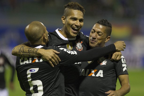 Durante a partida entre San José/Oruro/Bolivia x Corinthians/Brasil realizada esta noite no estádio Jesus Bermudez, na cidade de Oruro/Bolivia, primeiro jogo da fase de classificação da Copa Libertadores de América 2013