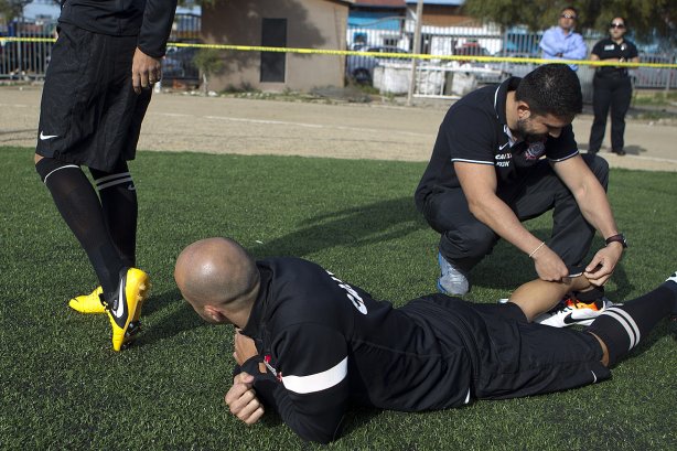 Durante o treino desta tarde na Unidad Deportiva Reforma, na cidade de Tijuana/México. O próximo jogo da equipe será quarta-feira, 06/03, contra o Tijuana, no estádio Caliente, válido pela 3ª rodada da Copa Libertadores 2013. Tijuana - México - 04/03/2013
