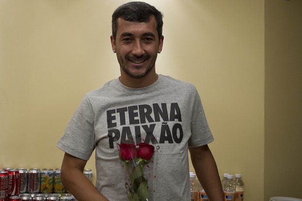Jogadores preparam homenagem ao Dia Internacional da Mulher, após o treino desta tarde no estádio Caliente, na cidade de Tijuana/México. O próximo jogo da equipe será amanhã, quarta-feira, 06/03, contra o Tijuana, no estádio Caliente, válido pela 3ª rodada da Copa Libertadores 2013. Tijuana - México - 05/03/2013