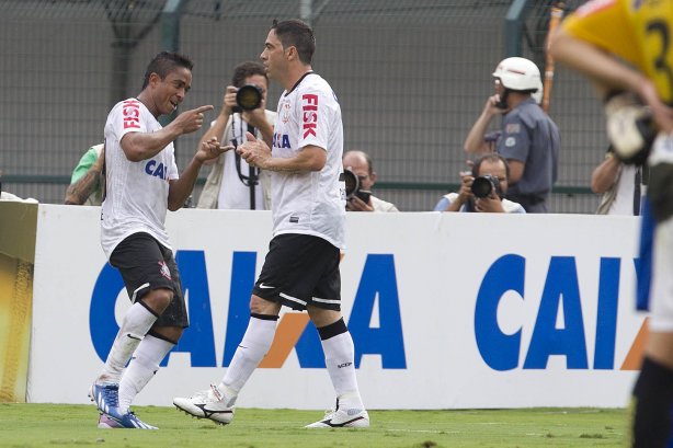 Durante a partida entre Corinthians x São Bernardo realizada esta tarde no estádio do Pacaembu, jogo válido pela 17ª rodada do Campeonato Paulista de 2013
