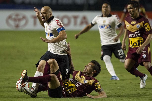 Durante a partida entre Corinthians/Brasil x San José/Bolivia, realizada esta noite no estádio do Pacaembu, jogo da volta da fase de classificação da Copa Libertadores de América 2013