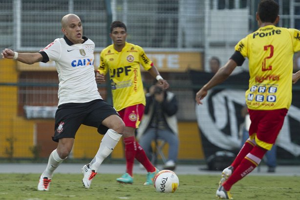 Durante a partida entre Corinthians x Atlético Sorocaba realizada esta tarde no estádio do Pacaembu, jogo válido pela 18ª rodada do Campeonato Paulista de 2013