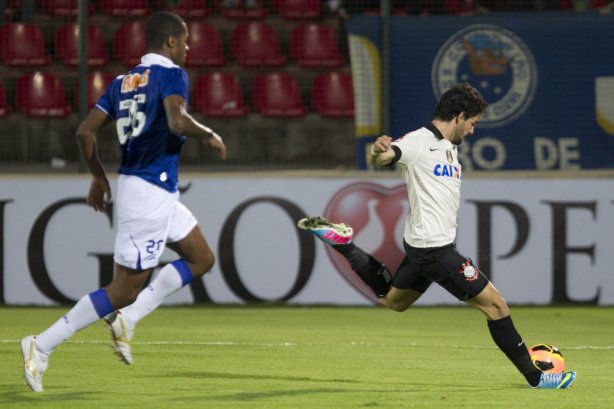 Durante a partida entre Cruzeiro x Corinthians, realizada esta noite na Arena do Jacaré, 4ª rodada do Campeonato Brasileiro de 2013