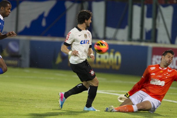 Durante a partida entre Cruzeiro x Corinthians, realizada esta noite na Arena do Jacaré, 4ª rodada do Campeonato Brasileiro de 2013